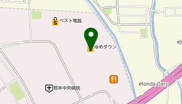 auショップゆめタウンはませんの地図画像