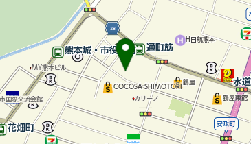 auショップ下通の地図画像