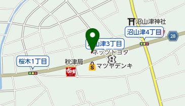 ネッツトヨタ熊本ネッツワールド健軍桜木の地図画像