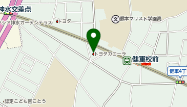 ユナイテッドトヨタ熊本カローラ熊本健軍店の地図画像