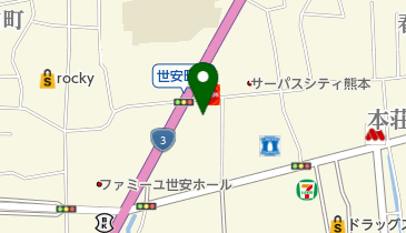 レクサス熊本南の地図画像