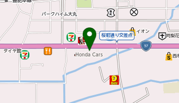 Honda Cars熊本東大津バイパス店の地図画像