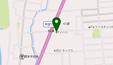 熊本ダイハツ販売本店の地図画像