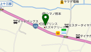 スズキ自販熊本スズキアリーナ山鹿の地図画像