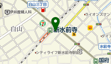 バイクショップ国産軽の地図画像