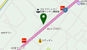 レッドバロン熊本東の地図画像