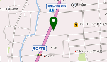 ヤナセメルセデス・ベンツ熊本の地図画像