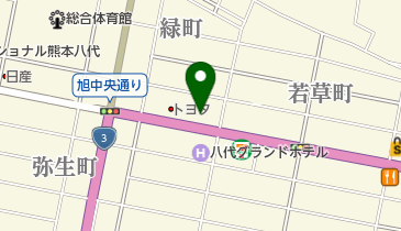 ユナイテッドトヨタ熊本カローラ熊本八代店の地図画像