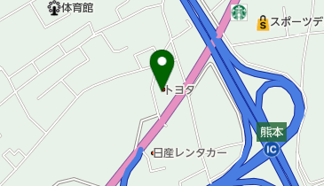 熊本トヨタ自動車くまトヨタウン熊本インター店の地図画像