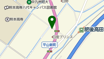 日産プリンス熊本カーランド八代店の地図画像