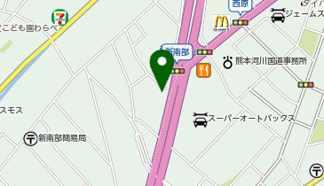 熊本三菱自動車販売新南部店の地図画像