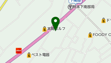 熊本ダイハツ販売東バイパス店の地図画像