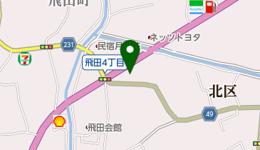 熊本中央スズキ自動車販売スズキアリーナ飛田の地図画像