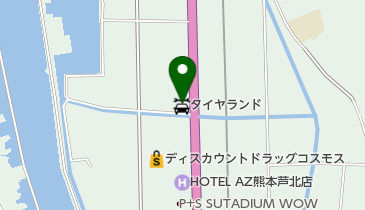 タイヤランド芦北の地図画像