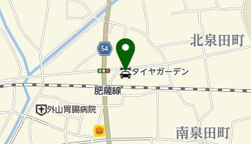 タイヤガーデンオートボックスの地図画像