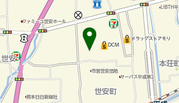 イエローハット熊本本山店の地図画像