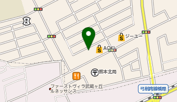 松屋熊本光の森店(松のや併設)の地図画像