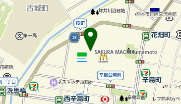 牛角焼肉食堂サクラマチ熊本店の地図画像