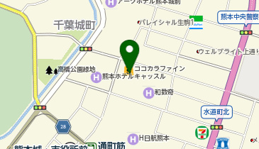 山水亭の地図画像