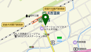 人吉温泉駅前ビジネスホテル八和の地図画像