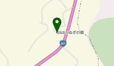 B&Bくぬぎの郷の地図画像