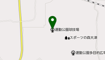 大津町運動公園球技場の地図画像