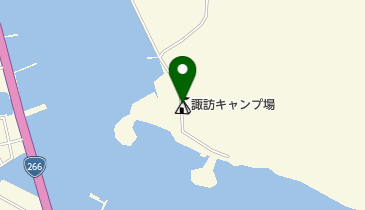 諏訪キャンプ場の地図画像