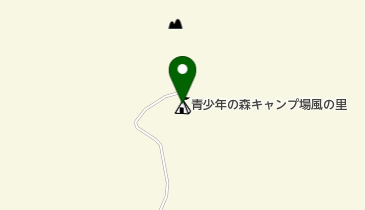 西原村青少年の森キャンプ場「風の里」の地図画像