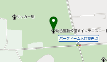 熊本県民総合運動公園メインテニスコートの地図画像