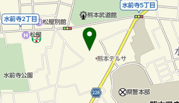 熊本テルサフィットネスクラブの地図画像