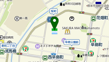 あそびパークPLUSサクラマチクマモト店の地図画像