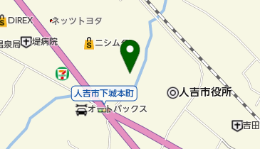 人吉市民プールの地図画像