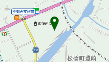 不知火温水プールの地図画像
