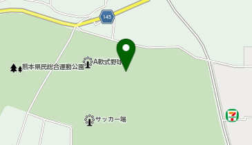 熊本県民総合運動公園A多目的グラウンドの地図画像