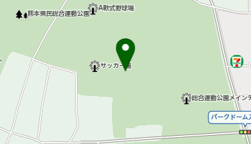 熊本県民総合運動公園ラグビー場の地図画像
