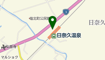 日奈久の朝市の地図画像