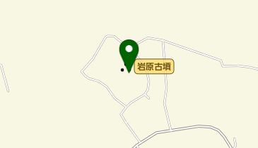肥後古代の森岩原古墳の地図画像