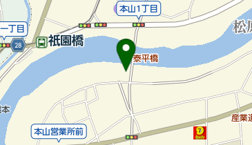 春の植木市の地図画像