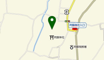 阿蘇田作神事の地図画像