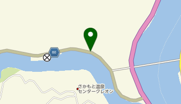 百済来川釣場葉木橋付近の地図画像