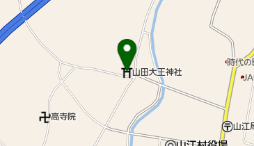 山田大王神社の地図画像