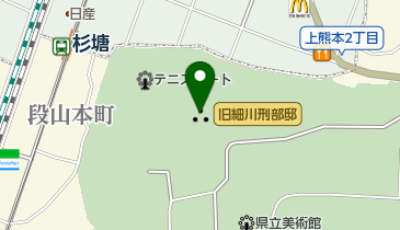 旧細川刑部邸の地図画像