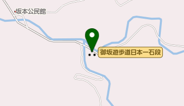 御坂遊歩道日本一石段の地図画像