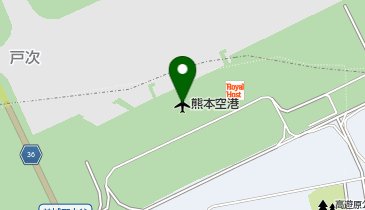 熊本空港の地図画像