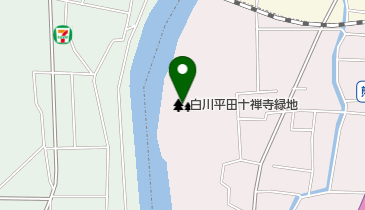 白川平田十禅寺緑地の地図画像