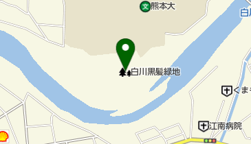 白川黒髪緑地の地図画像