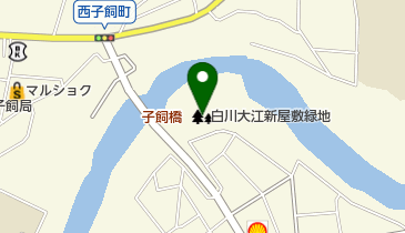 白川大江新屋敷緑地の地図画像