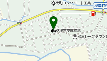 秋津古屋敷緑地の地図画像