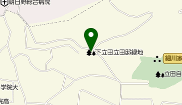 下立田立田邸緑地の地図画像