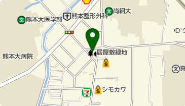 居屋敷緑地の地図画像